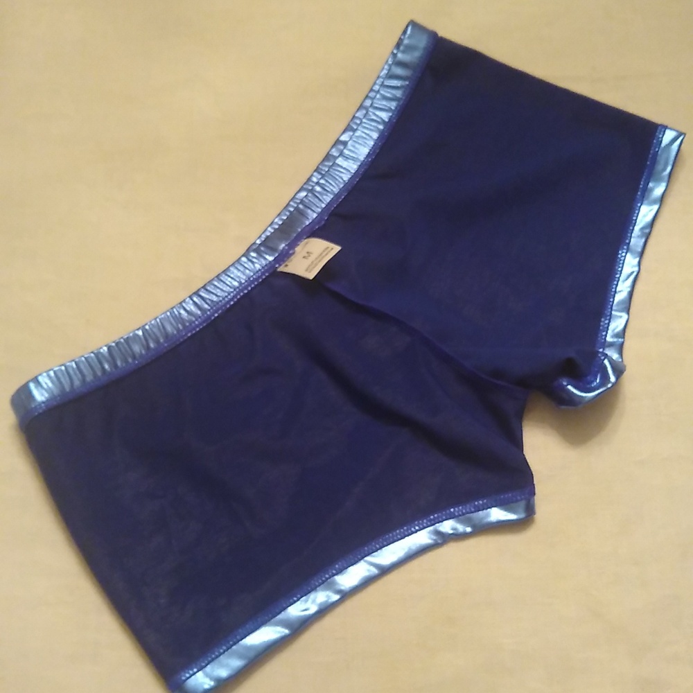 Metallic Blue Shorts - Picture 6 of 8